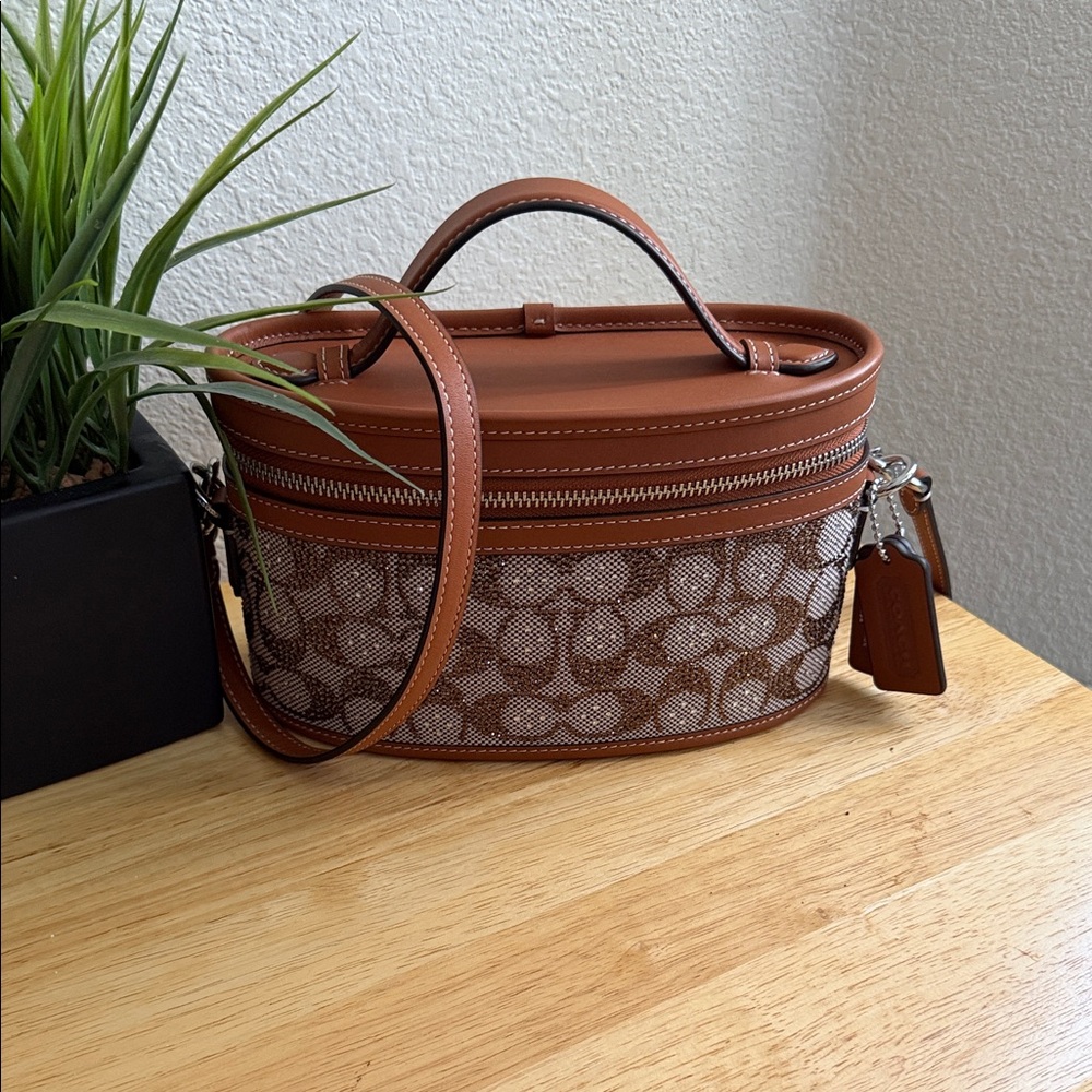 Coach Brown and Tan Crossbody Bag